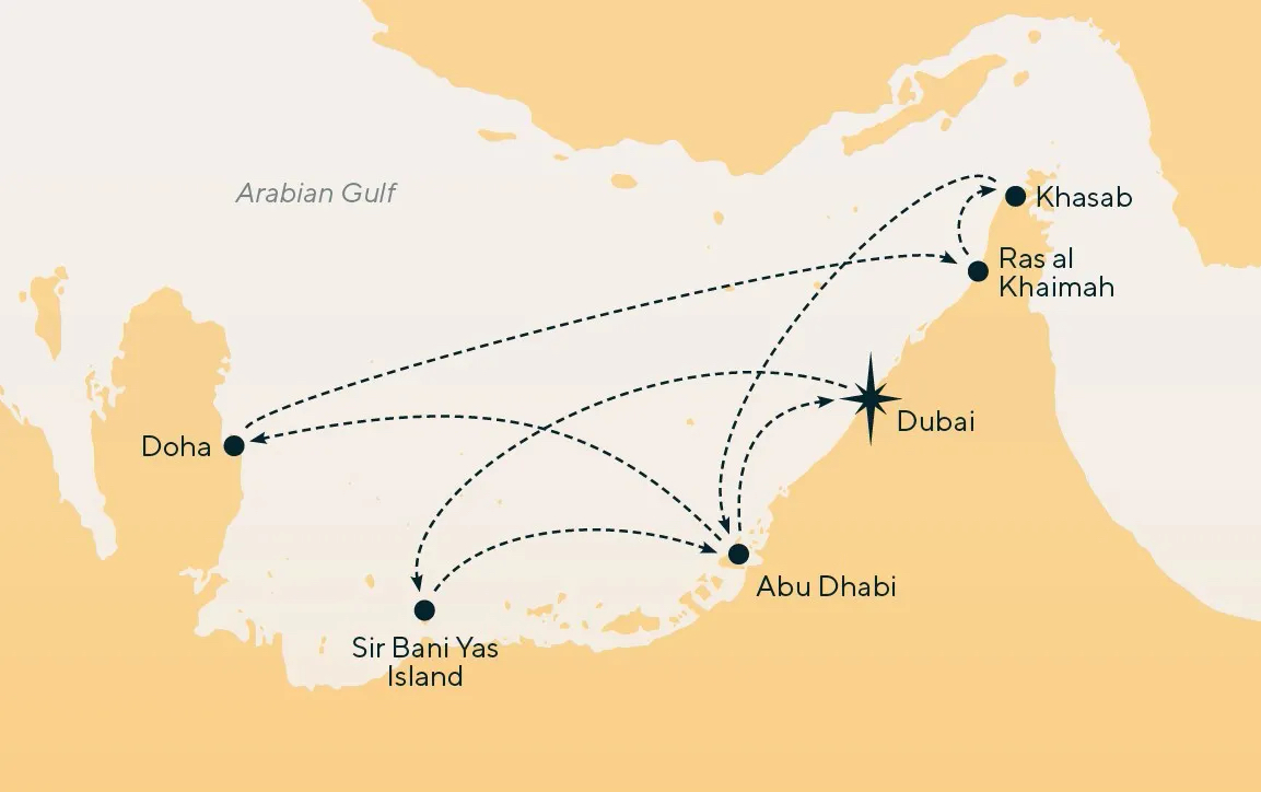 Crociera Golfo Arabico - Iconic Arabia da Abu Dhabi 7 Notti