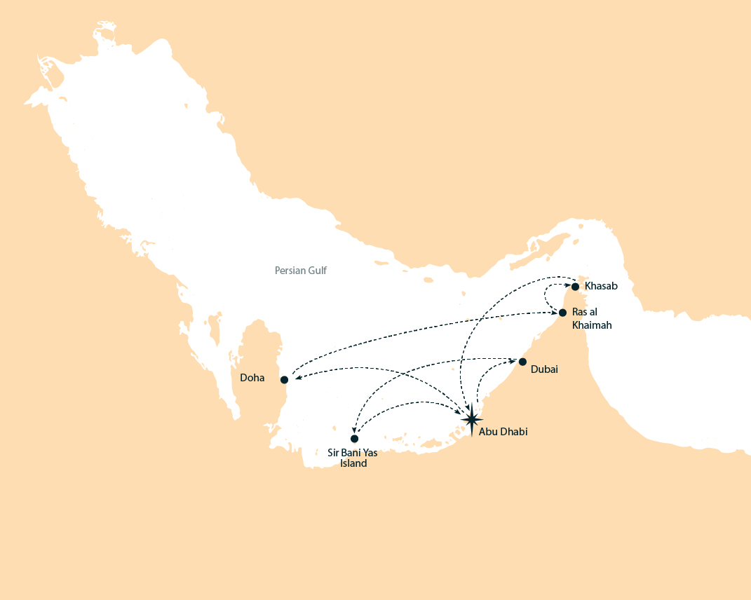 Crociera Golfo Arabico - Iconic Arabia da Abu Dhabi 7 Notti